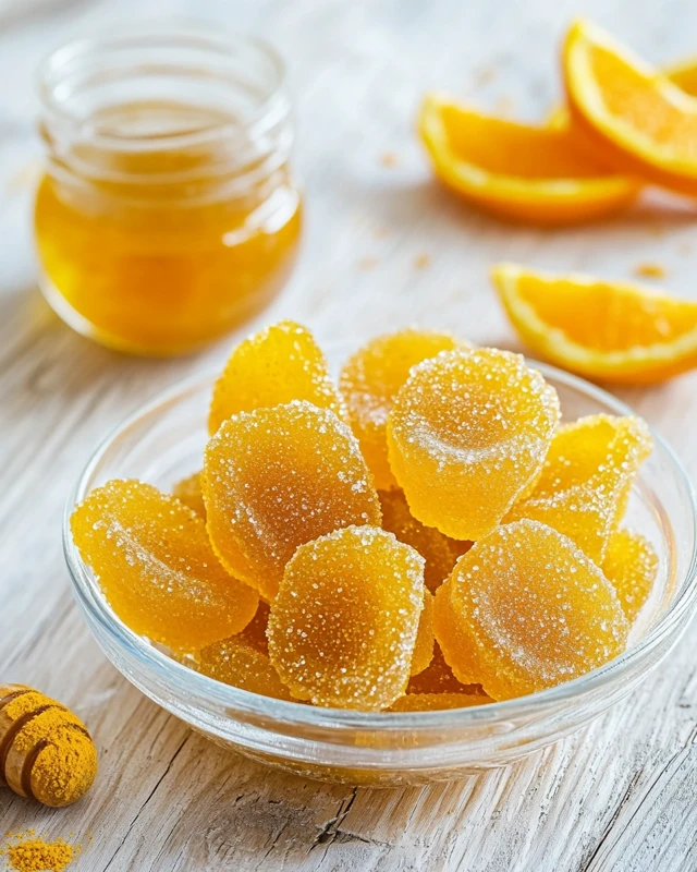 gummies orange curcuma miel