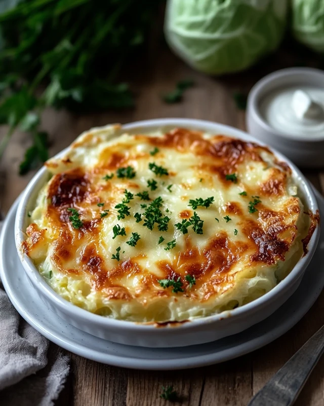 gratin de chou à la crème