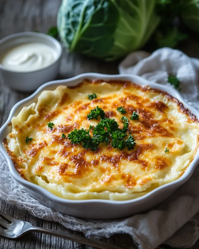 gratin de chou à la crème