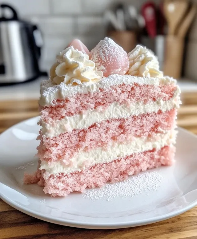 Gâteau Nuage Rose & Litchi – Léger et Délicat 🌹🍰
