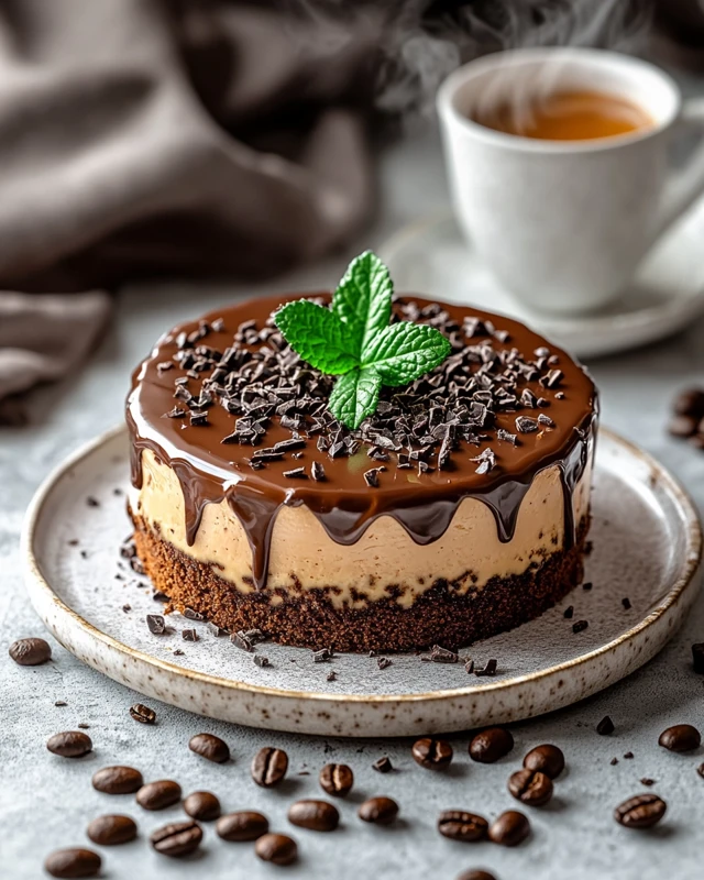 gâteau au café avec mélange à gâteau