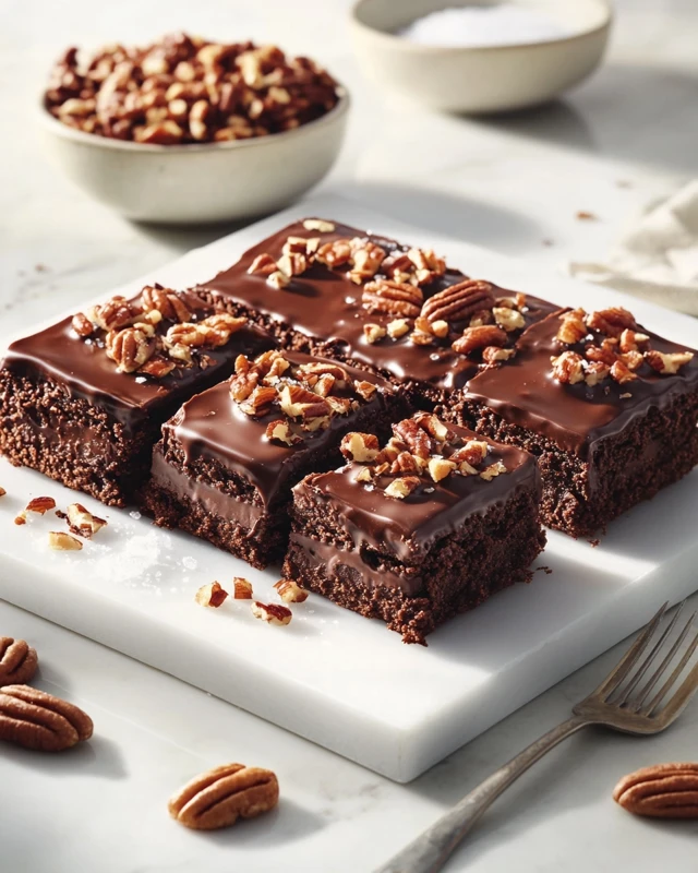 Brownie ultra-fondant au chocolat et noix de pécan