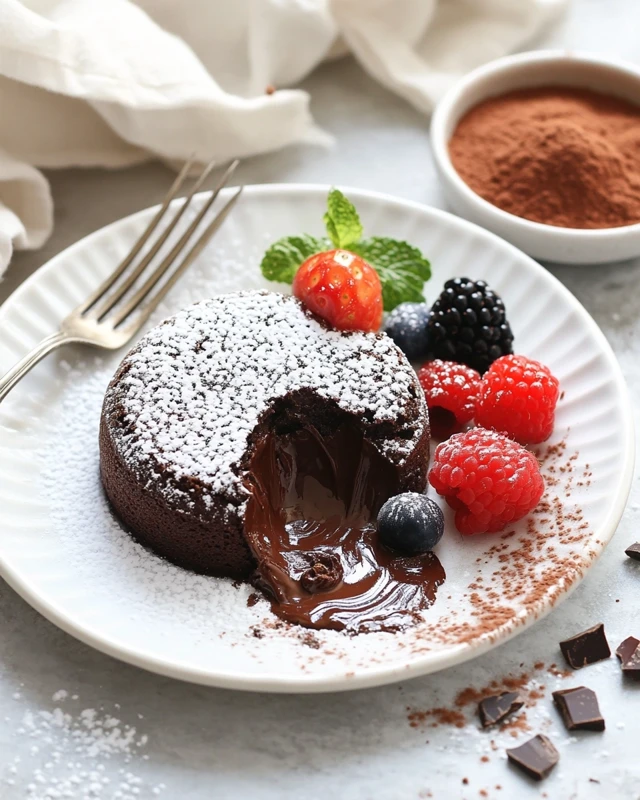 Fondant au chocolat cœur coulant