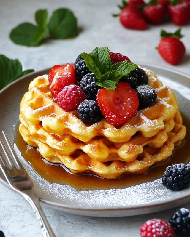 Gaufres maison croustillantes