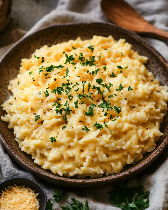 Riz au fromage en 4 ingrédients