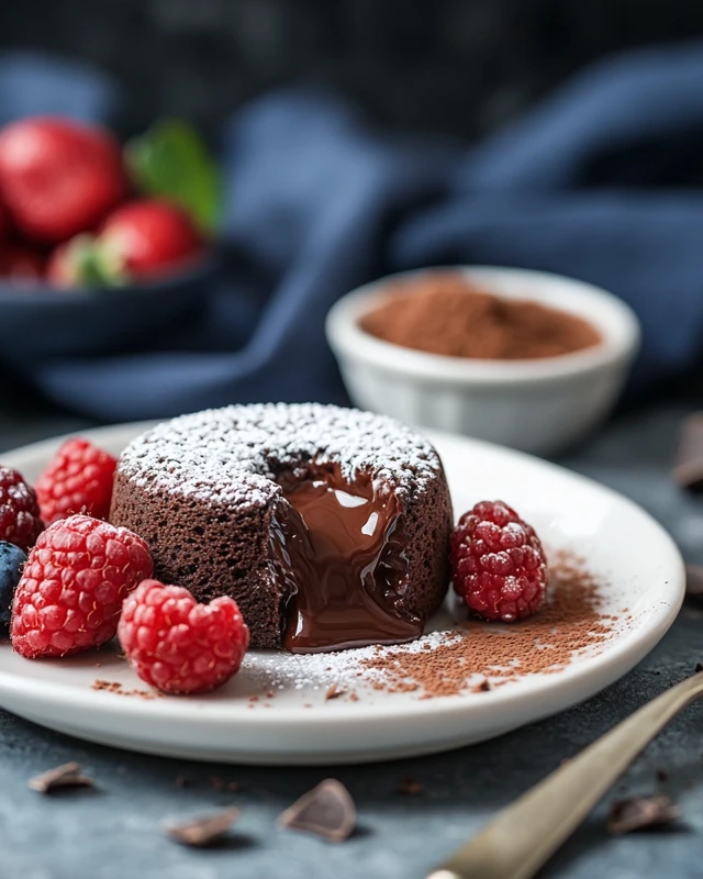 Fondant au chocolat cœur coulant