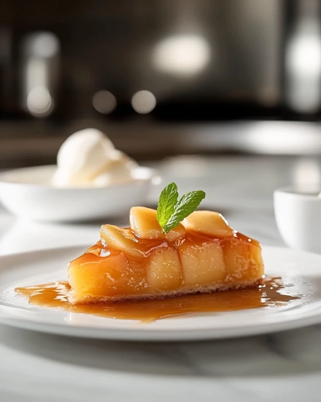 Tarte tatin aux pommes caramélisées et vanille