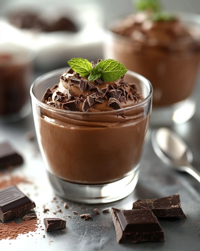 Mousse au chocolat légère prête en 10 minutes