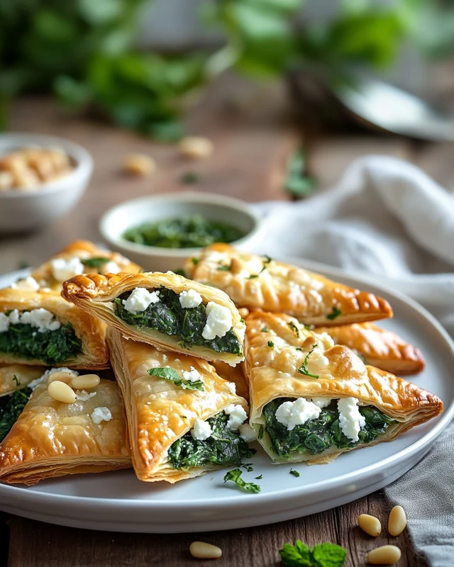 brik aux épinards et feta