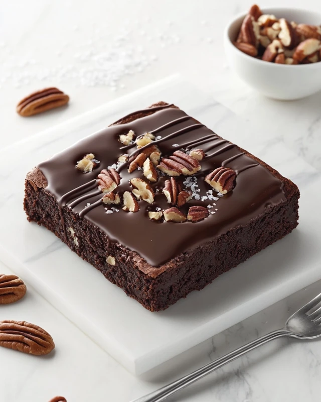 Brownie ultra-fondant au chocolat et noix de pécan