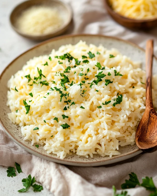 Riz au fromage en 4 ingrédients