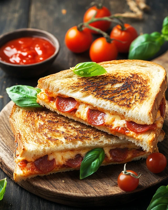 Pizza grilled cheese