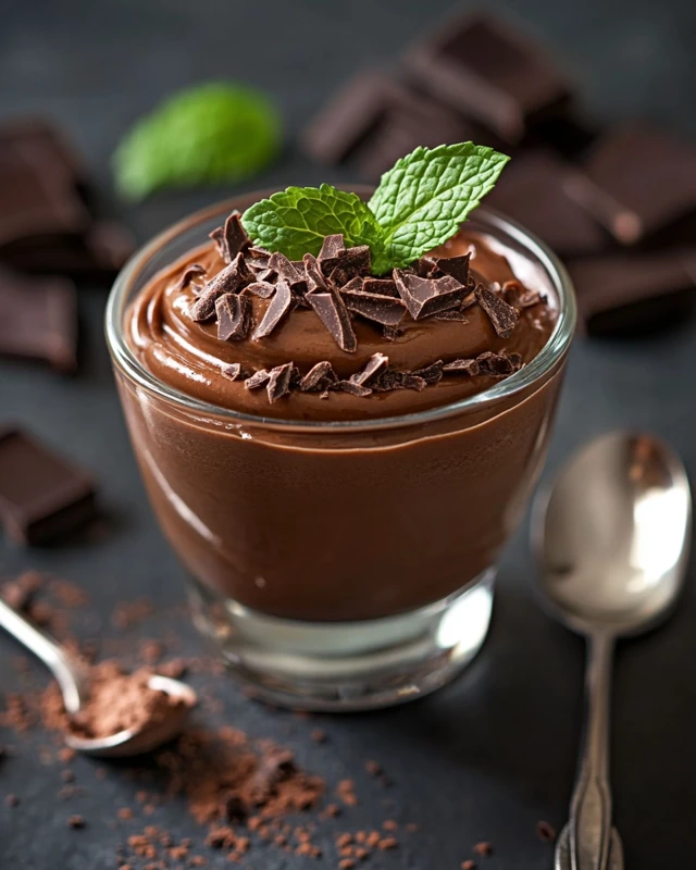 Mousse au chocolat légère prête en 10 minutes