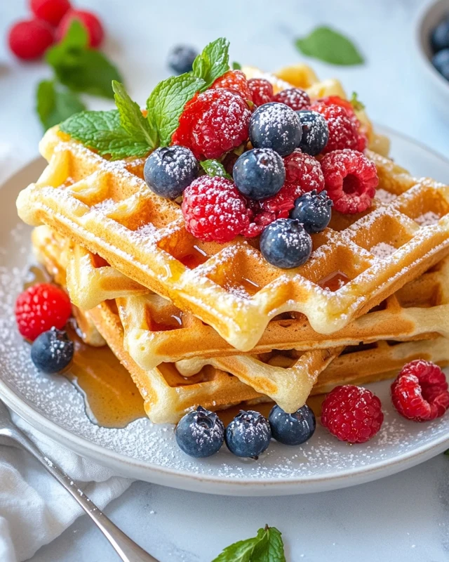 Gaufres maison croustillantes