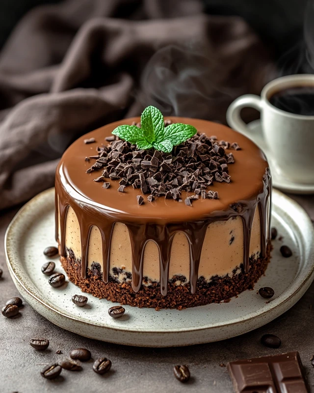 gâteau au café avec mélange à gâteau