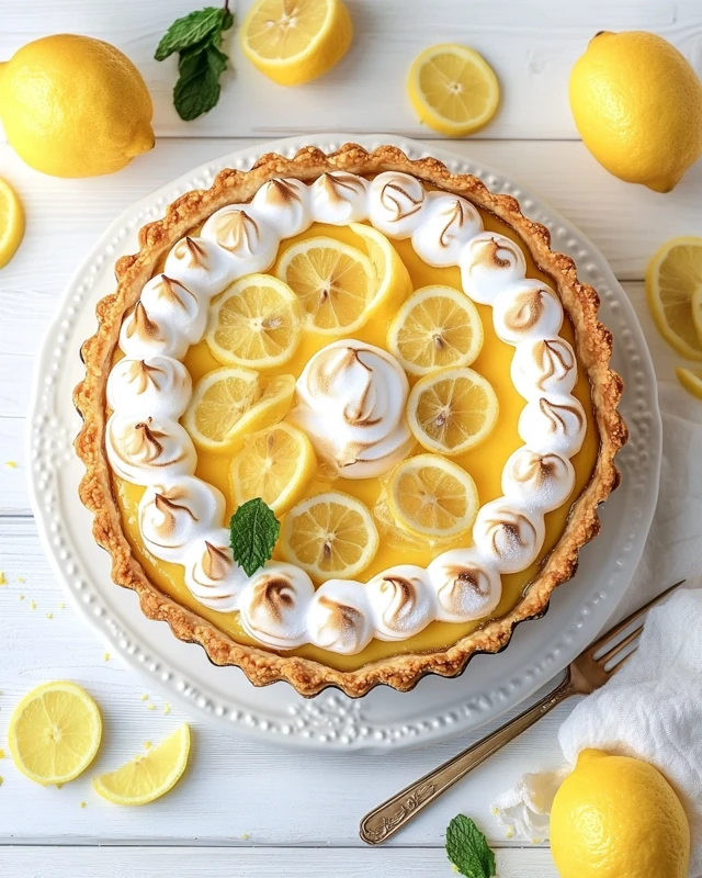 Tarte au citron meringuée facile
