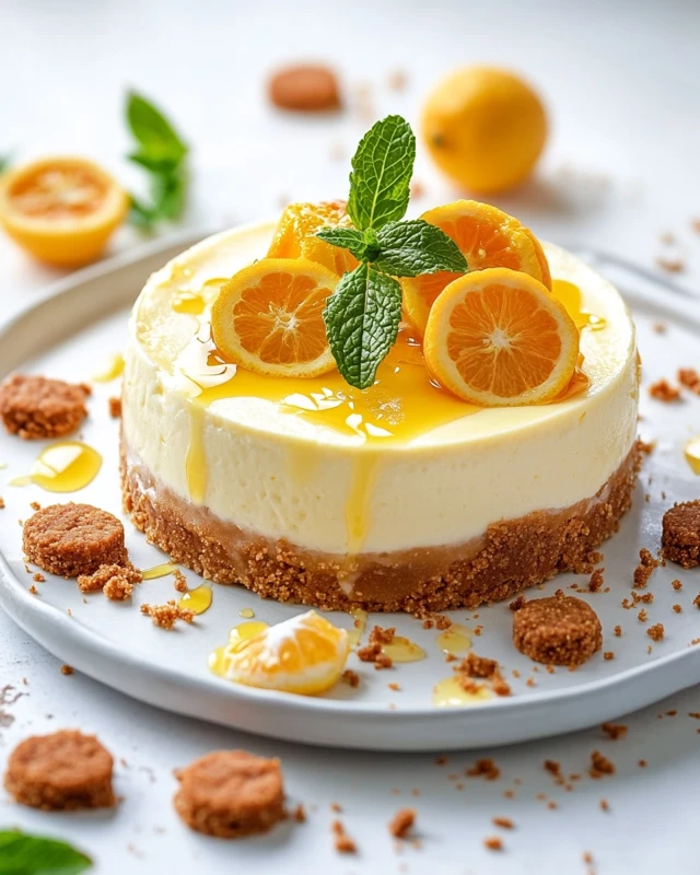 Cheesecake au yuzu et spéculoos