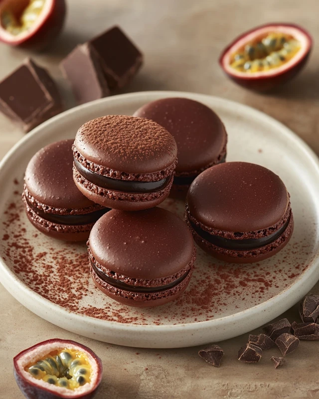Macaron chocolat passion