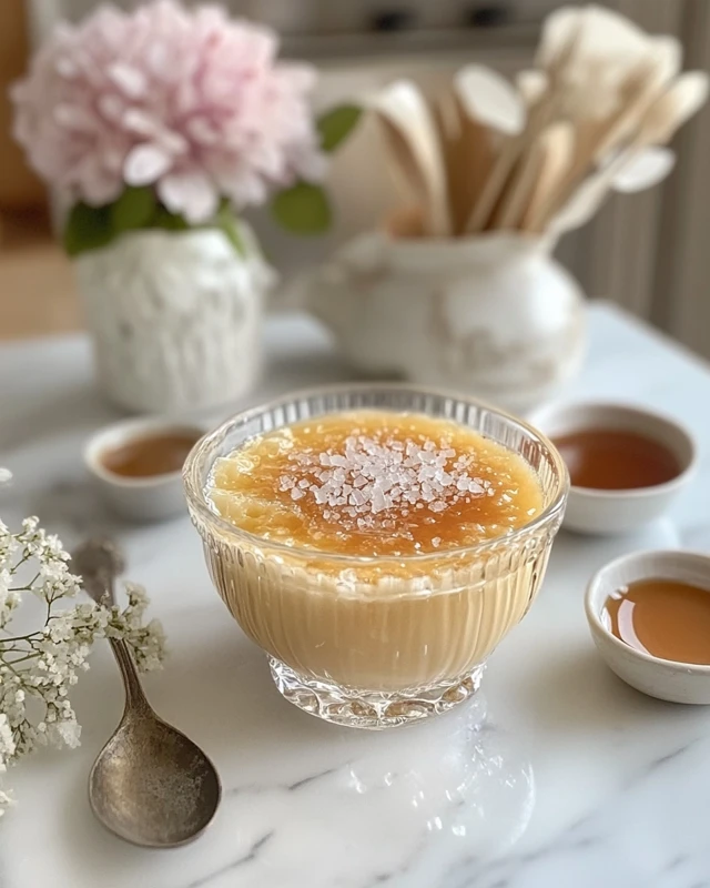 Crème brûlée au caramel beurre salé