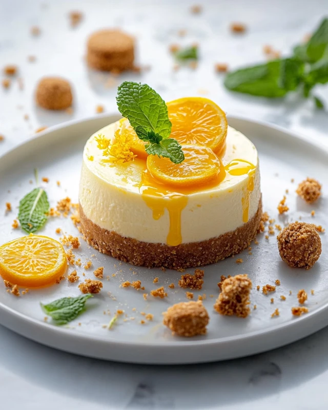 Cheesecake au yuzu et spéculoos