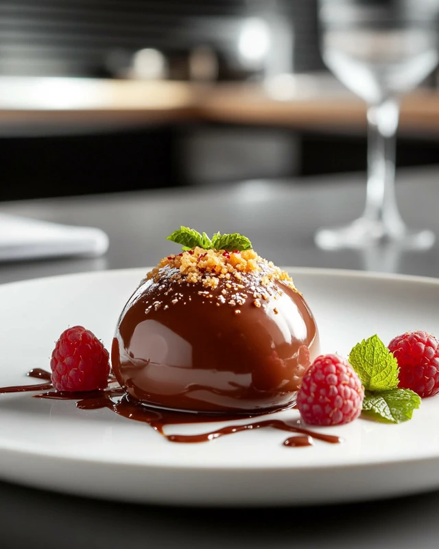 Fondant au chocolat et piment d’Espelette