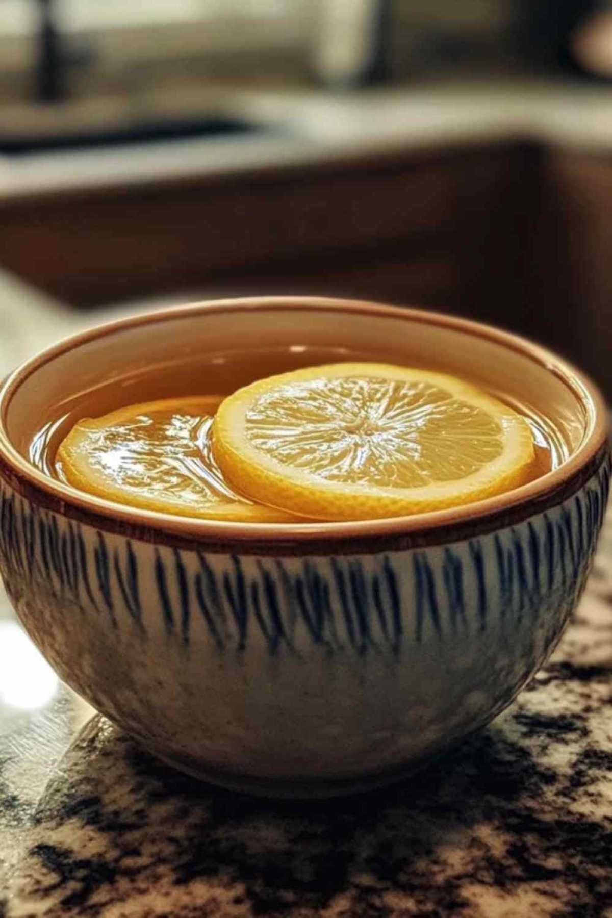 Ingrédients pour infusion détoxifiante au gingembre, ail, clou de girofle et citron