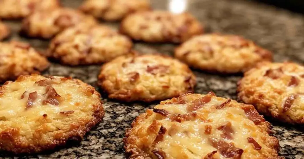 Biscuits apéritifs au fromage et lardons