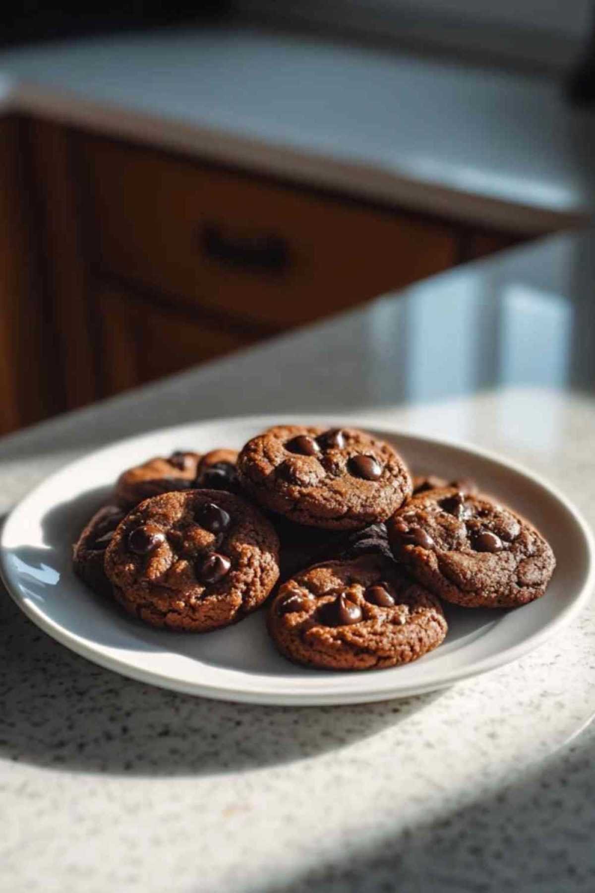 Préparation de la pâte à cookies brownie avec incorporation des pépites de chocolat