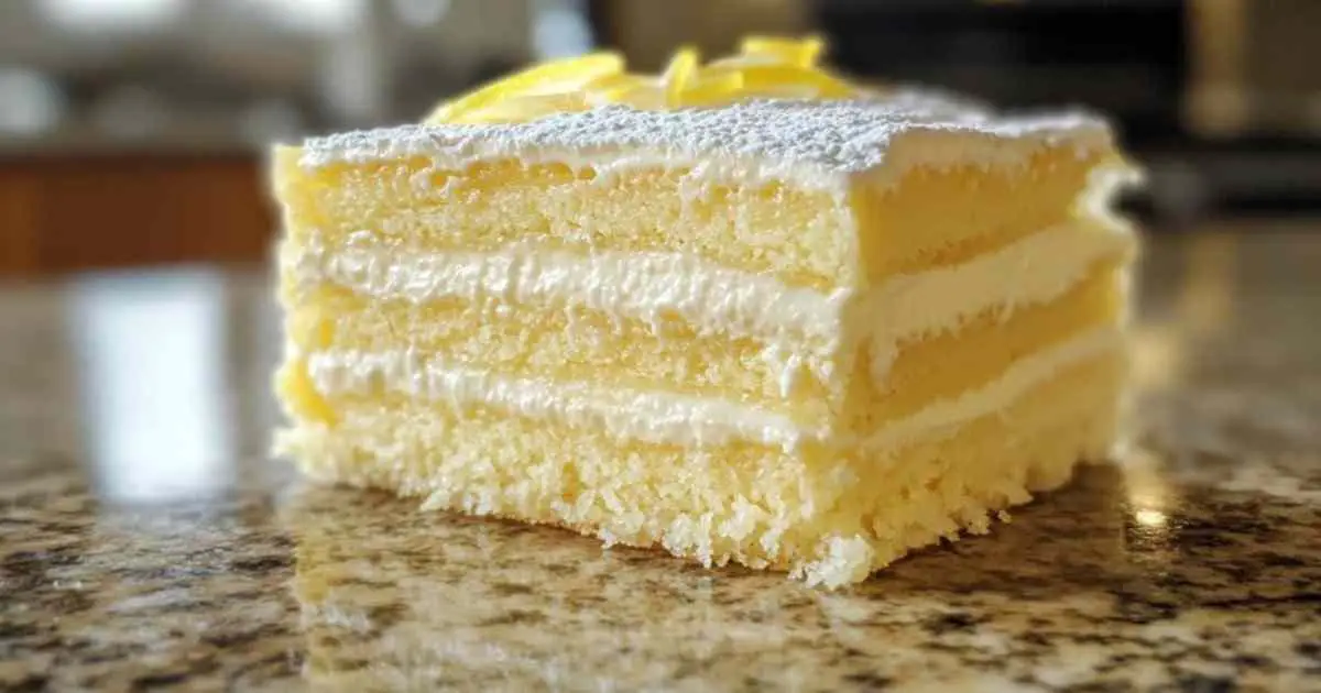 Pastel cremose de fromage et citron avec décoration de zeste frais