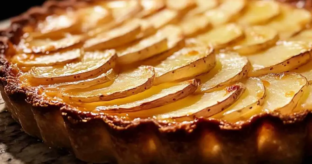 Tarte aux pommes de terre, camembert et lardons 2 Étapes de préparation de la tarte aux pommes de terre et camembert