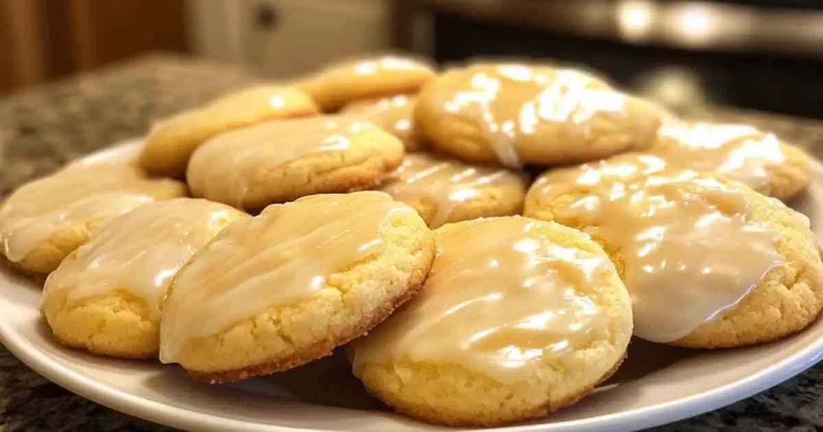 Cookies au gâteau au beurre du Kentucky sur une assiette de service
