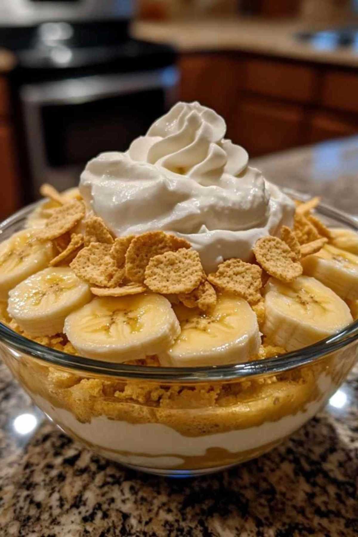 Préparation du pudding aux bananes étape par étape