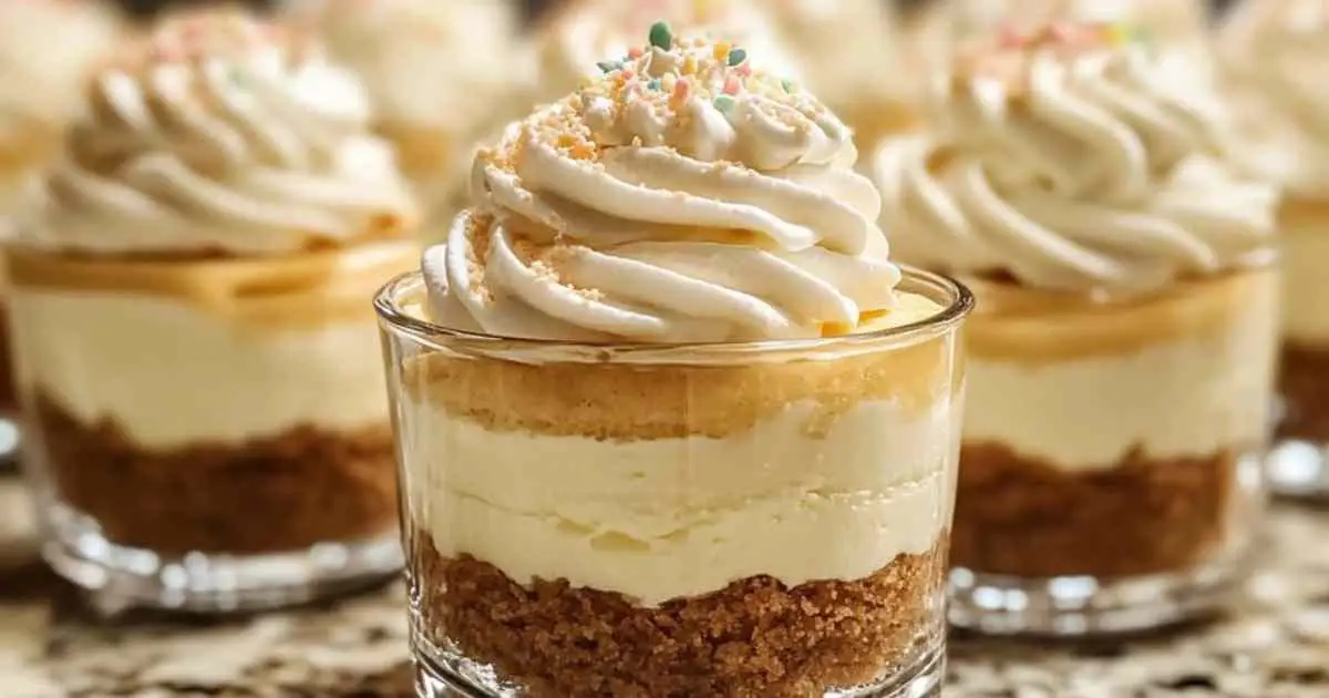 Cheesecake en pot aux œufs de Pâques avec décoration printanière