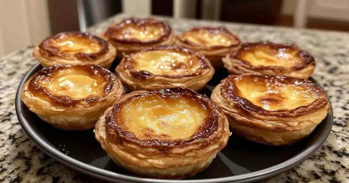 Préparation de la crème pour pastéis de nata