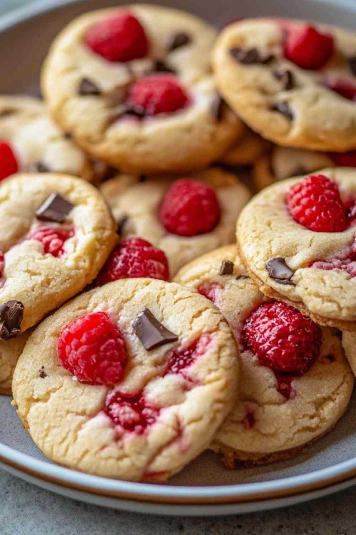Préparation de la pâte à cookies aux fraises avec des ingrédients frais