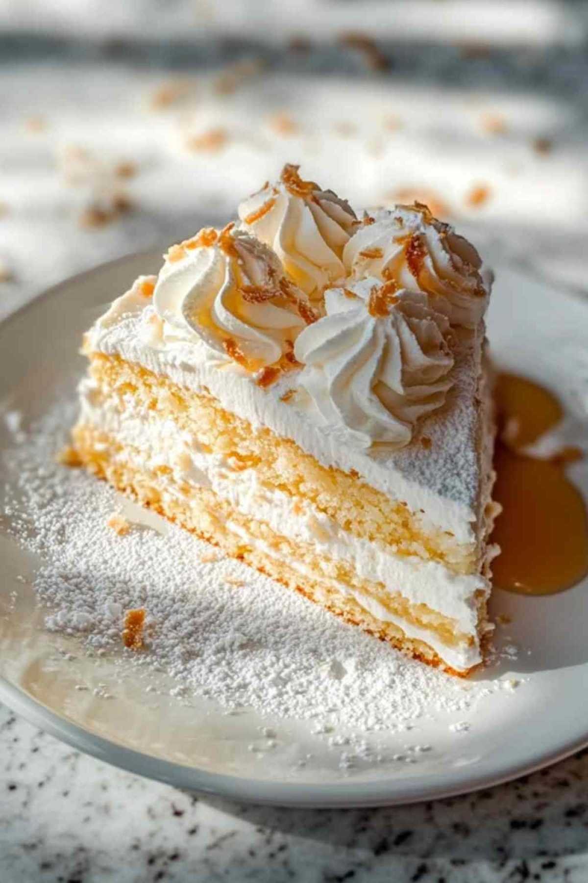 Préparation du sirop pour le gâteau froid au coco