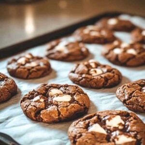 Cookies au Mélange à Brownie 8 Présentation de cookies au mélange à brownie sur une assiette