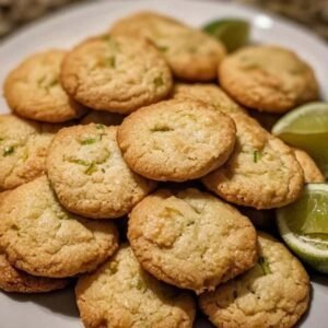 cookies salés aux crevettes et citron vert