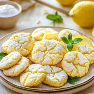 Cookies au Citron Variés 8 Assortiment de cookies au citron variés présentés sur un plateau