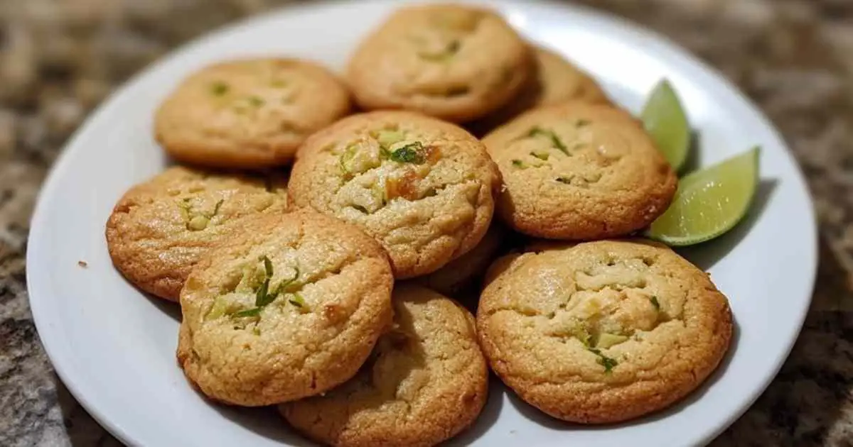 cookies salés aux crevettes et citron vert