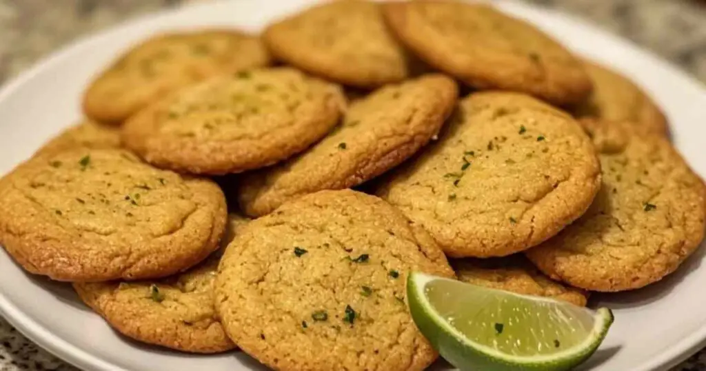 cookies salés aux crevettes et citron vert