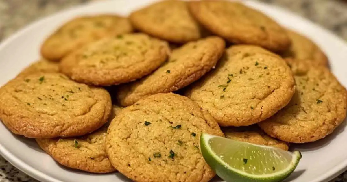 cookies salés aux crevettes et citron vert