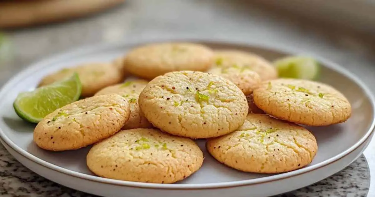 cookies salés aux crevettes et citron vert