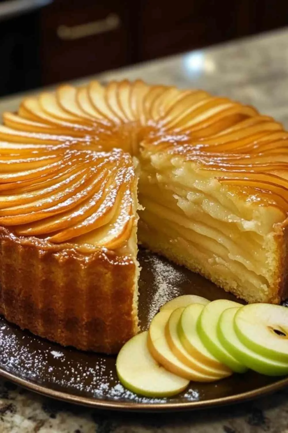 gâteau à la compote de pommes