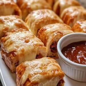 Mini Croques-Monsieur Roulés au Fromage et Chorizo 8 Mini croques-monsieur roulés au fromage et chorizo dorés et croustillants
