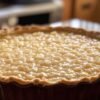 Part de tarte au riz de Verviers montrant la texture crémeuse