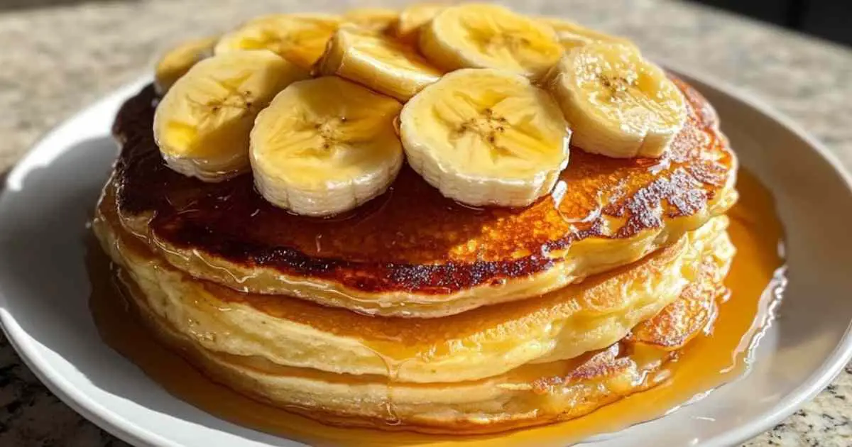  Pancakes à la banane sans sucre servis avec des fruits frais