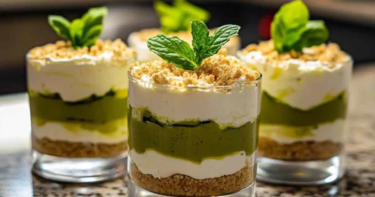 Tiramisu salé aux courgettes et feta en verrines