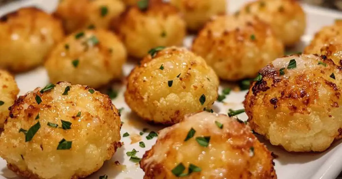 Préparation des boulettes de chou-fleur avec parmesan et épices