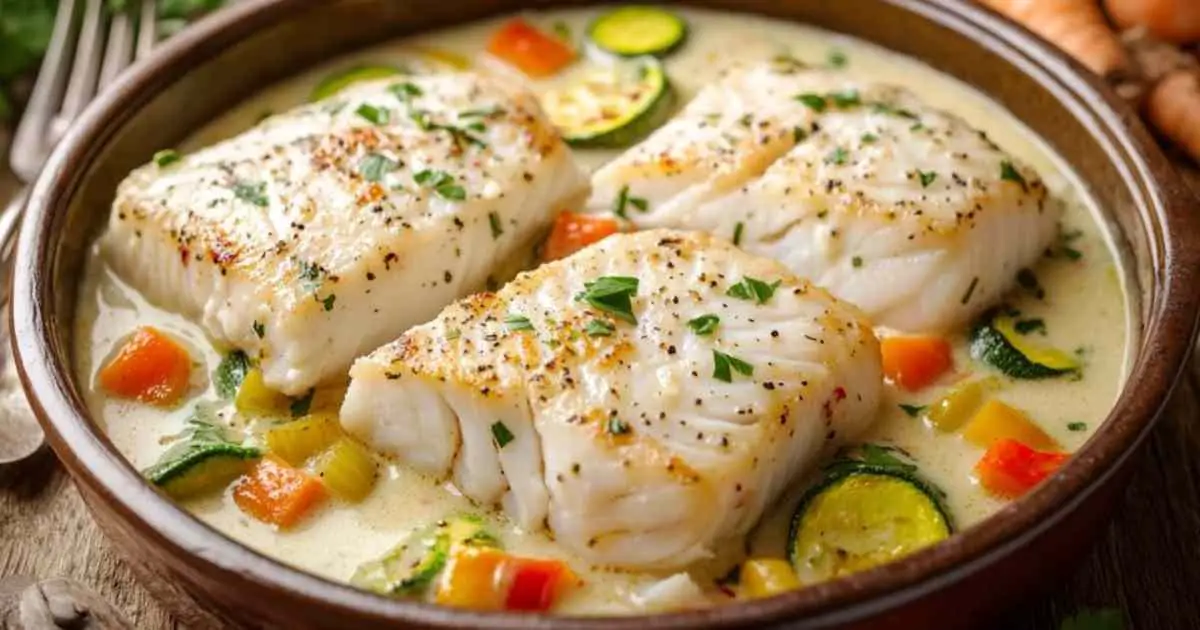 Filets de Cabillaud à la Crème